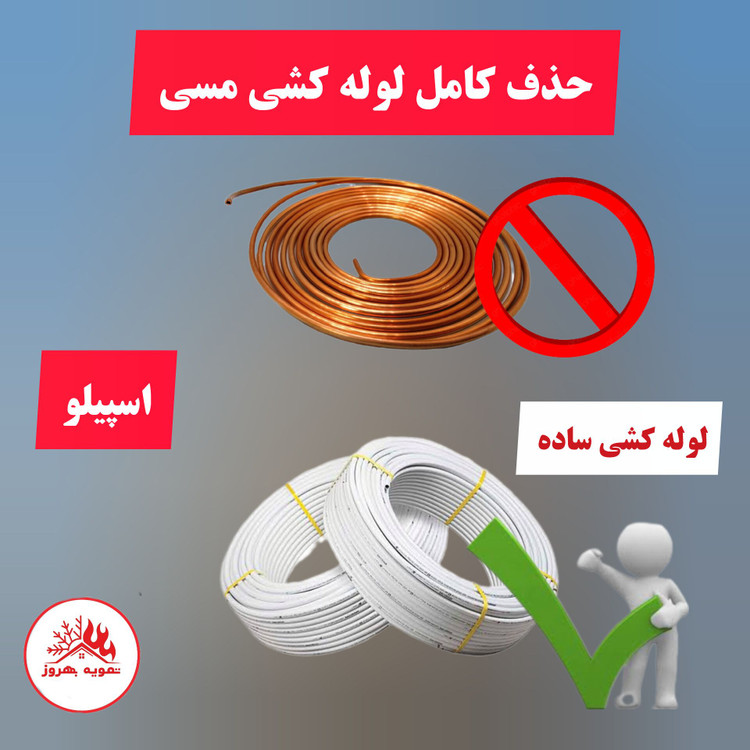بدون نیاز به لوله مسی